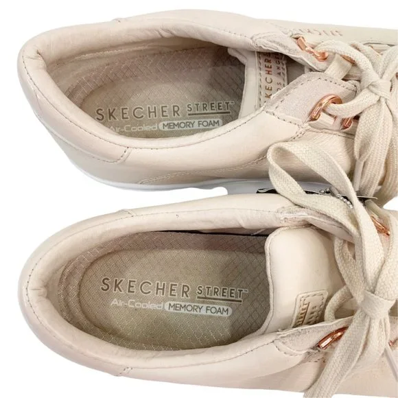 *SOLD* Skechers Street Womens Size 8.5 Los Angeles Pink Sneakers Sparkly Leather - Picture 11 of 15